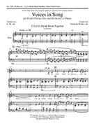 Let Us Break Bread Together by Walker Gwyneth - Walker Gwyneth - for 2-Part Treble