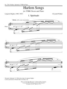 Spirituals by Walker Gwyneth Hughes Langston for TTB/TBB/TTBB