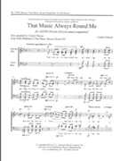 That Music Always Round Me by Sharpe Carlyle for SATB