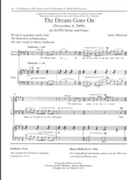 Dream Goes On by Mollicone Henry for SATB