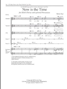 Now Is The Time by Kyr Robert for SSAA