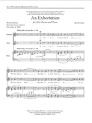 Exhortation by Conte David Obama Barack for SSA/SSAA