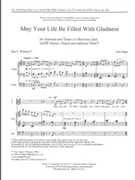 May Your Life Be Filled With Gladness by Stipp Neil Whitney Rae E. for S and T [or Baritone] soli SATB