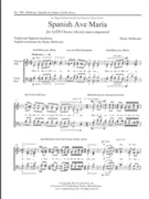 Spanish Ave Maria by Mollicone Henry for SATB divisi