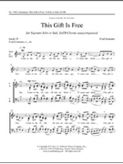 This Gift Is Free by Gramann Fred for SATB a cappella