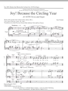 Joy Because The Circling Year by Nestor Leo for SATB
