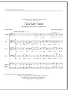 Take My Hand by Earnest John David Bode Robert for SATB