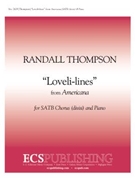 Americana: Loveli-lines by Thompson Randall for SATB divisi