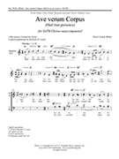 Ave verum Corpus for
