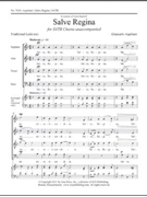 Salve Regina by Aquilanti Giancarlo for SATB a cappella