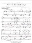 Beau Soir (Beautiful Evening) by Debussy Claude - Hoffman Stanley M - Bourget Paul for SATB