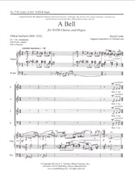 Bell by Conte David Scollard Clifton for SATB