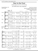 Star In The East by Averitt William for SATB a cappella