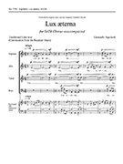 Lux æterna by Aquilanti Giancarlo for SATB a cappella