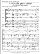 Ave Maria Gratia Plena by Aquilanti Giancarlo for SATB a cappella