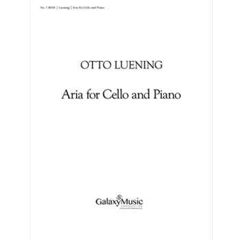 Aria for Cello and Piano (Score & part)