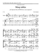 Many Tables by Gramann Fred Gramann Fred for SATB a cappella