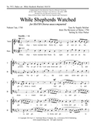 While Shepherds Watched by Parker Alice Tate Nahum for SSATB a cappella