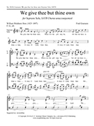 We give thee but thine own for