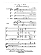 The Seven Joys of Christmas: 2. The Joy of Bells: Din don! merrily on high (Choral Score)