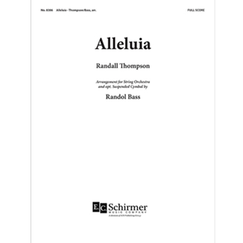 Alleluia by Thompson Randall - Bass Randol Alan - for Full Score