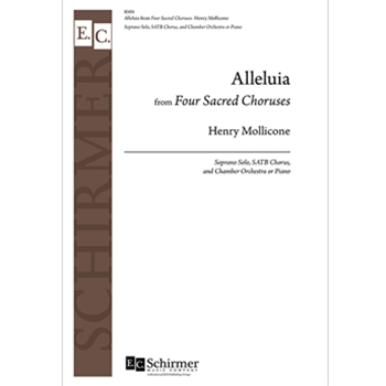 Alleluia from Four Sacred Choruses by Mollicone Henry for SATB and Piano