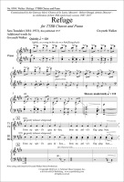 Refuge from Sing Evermore by Walker Gwyneth Sara Teasdale for TTBB and Piano