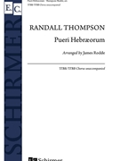 Pueri Habraeorum by Thompson Randall - Rodde James - Palm Sunday antiphon for TTBB/TTBB/a cappella