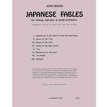 Japanese Fables (Full Score)