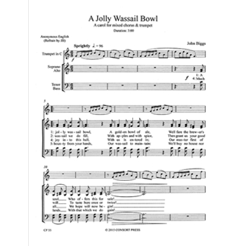 A Jolly Wassail Bowl (Full/Choral Score)