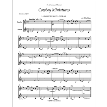 Cowboy Miniatures (Violin Version)