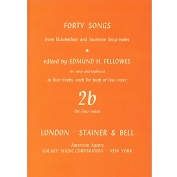 Forty Songs from Elizabethan and Jacobean Song Books, Book 2