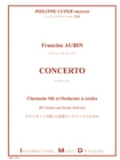 CONCERTO POUR CLARINETTE SIB ET ORCHESTRE A CORDES by Aubin Francine for