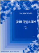 Quatre Improvisations by Pinchard Max for Flute Solo