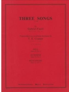 3 Songs by Faure Gabriel - Cramer T E - for Trombone and Piano