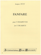 Fanfare by Petit J for Trumpet Quintet