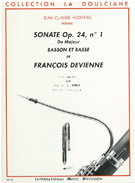 Sonata Opus 24 #1 In C Major by Devienne Francois - Dassonville - for Bassoon and Piano
