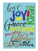 Fruits of the Holy Spirit notecard (20/pack)
