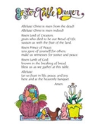 Prayer Card: Table Prayer for Easter