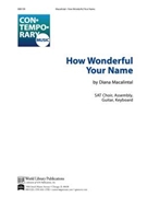 How Wonderful Your Name: Ps 8-Macalintal