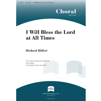 I Will Bless the Lord at All Times - Instrument edition