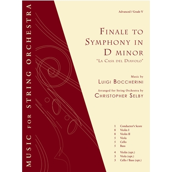 Finale to Symphony in D Minor: "La Casa del Diavolo" - Full Score and Parts