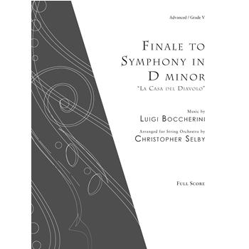 Finale to Symphony in D Minor: "La Casa del Diavolo" - Full Score only