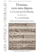 Domine non sum Dignus by De Victoria Tomas L - Herter Joseph - for SATB