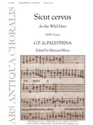 Sicut Cervus by Palestrina Giovanni Pierluigi da - Klein Maynard - for SATB
