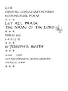 Let All Praise the Name of the Lord Psalm 148