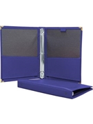 Deluxe Folio w/3-Ring Binder-Blue