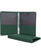 Deluxe Folio w/3-Ring Binder-Green