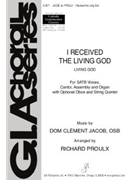 I Received the Living God - Full Score and Parts