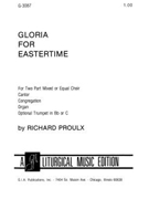Gloria for Eastertime - Two-part edition
